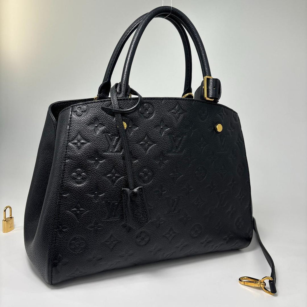 Louis Vuitton Monogram Empreinte Montaigne MM Handbag — view 3