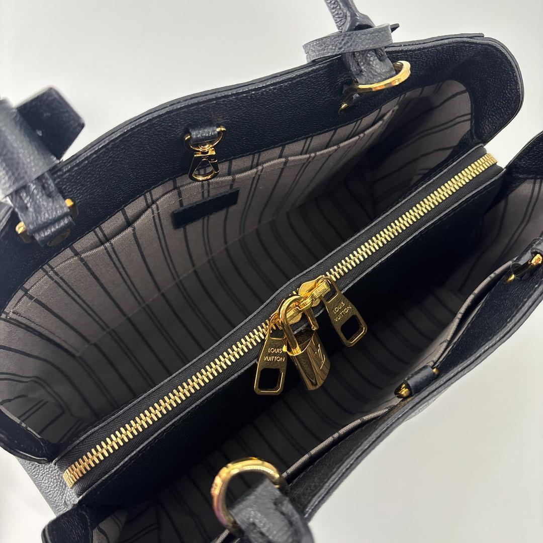 Louis Vuitton Monogram Empreinte Montaigne MM Handbag — view 7