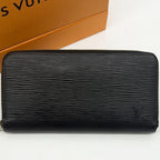 Louis Vuitton Zippy Wallet Epi Black Leather Zip Around — view 2