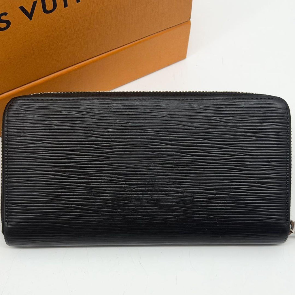 Louis Vuitton Zippy Wallet Epi Black Leather Zip Around — view 3