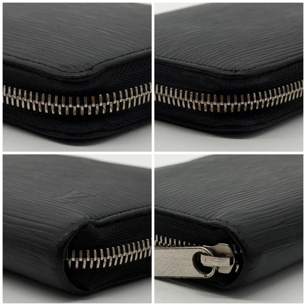 Louis Vuitton Zippy Wallet Epi Black Leather Zip Around — view 5