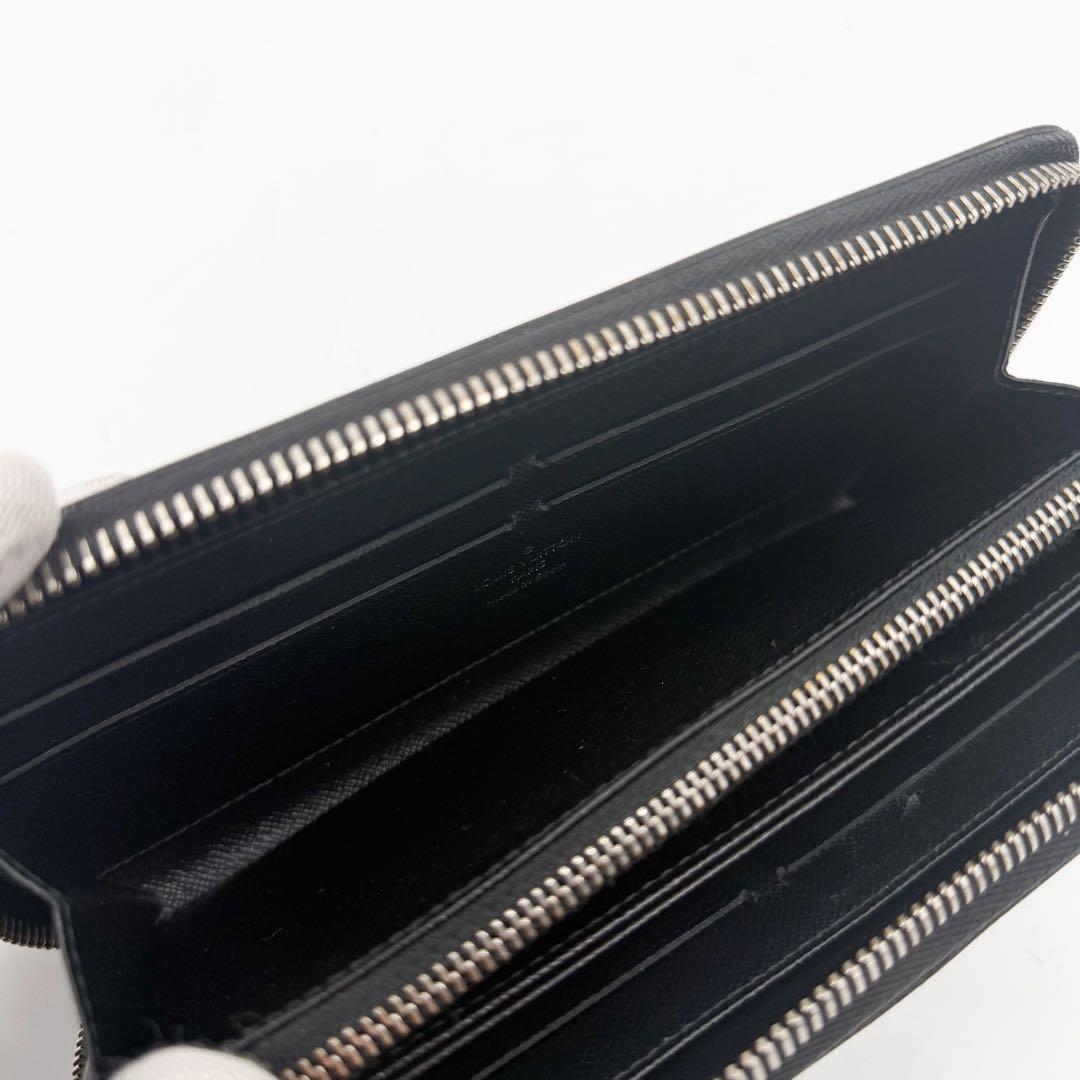 Louis Vuitton Zippy Wallet Epi Black Leather Zip Around — view 7