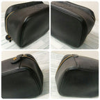 Chanel Vanity Pouch Caviar Leather Black GD CC Logo — view 5