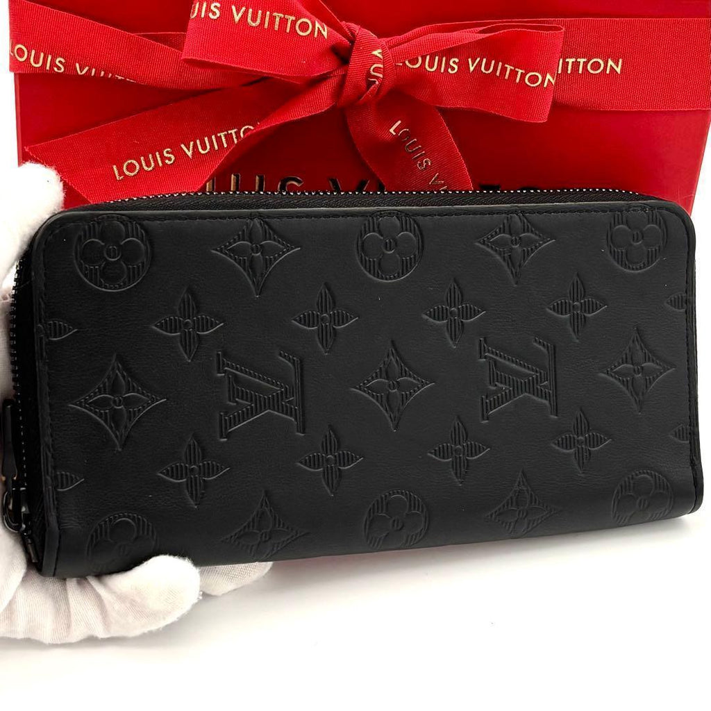 Louis Vuitton Wallet Zippy Monogram Shadow Black