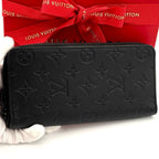 Louis Vuitton Wallet Zippy Monogram Shadow Black