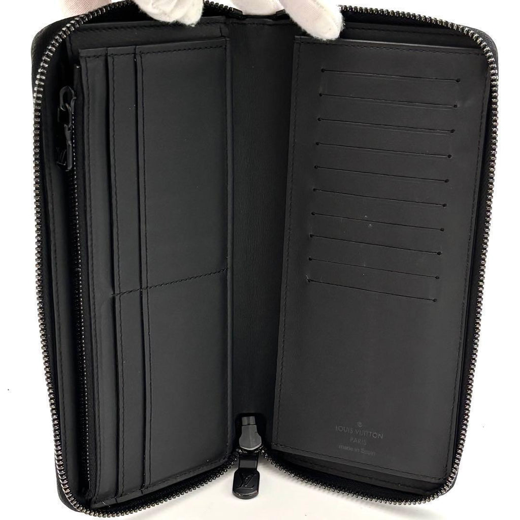 Louis Vuitton Wallet Zippy Monogram Shadow Black — view 3