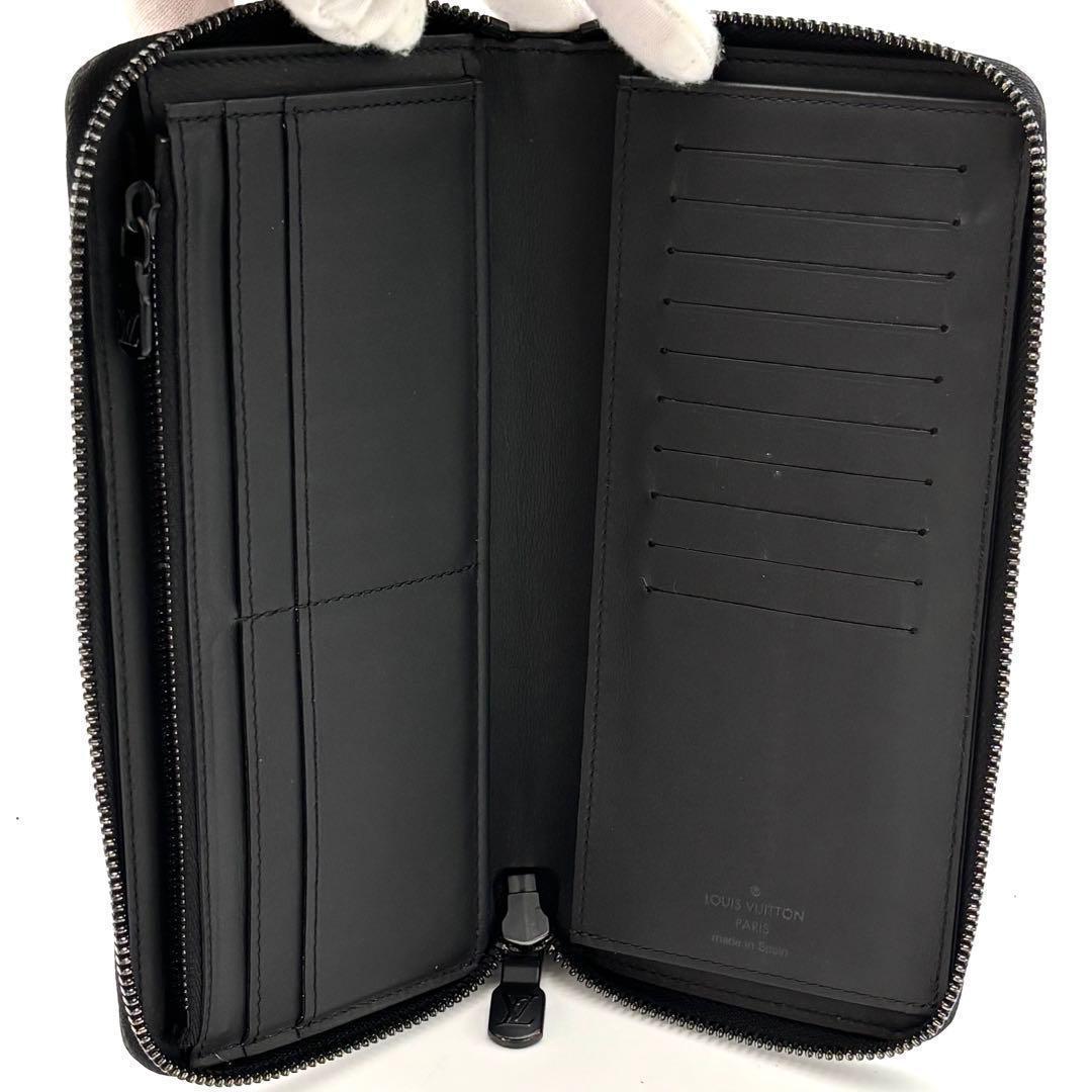 Louis Vuitton Wallet Zippy Monogram Shadow Black — view 3
