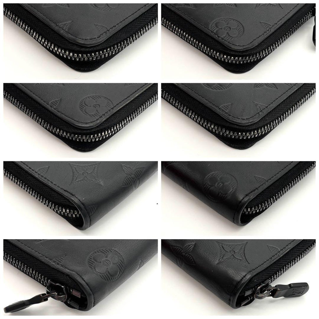 Louis Vuitton Wallet Zippy Monogram Shadow Black — view 8