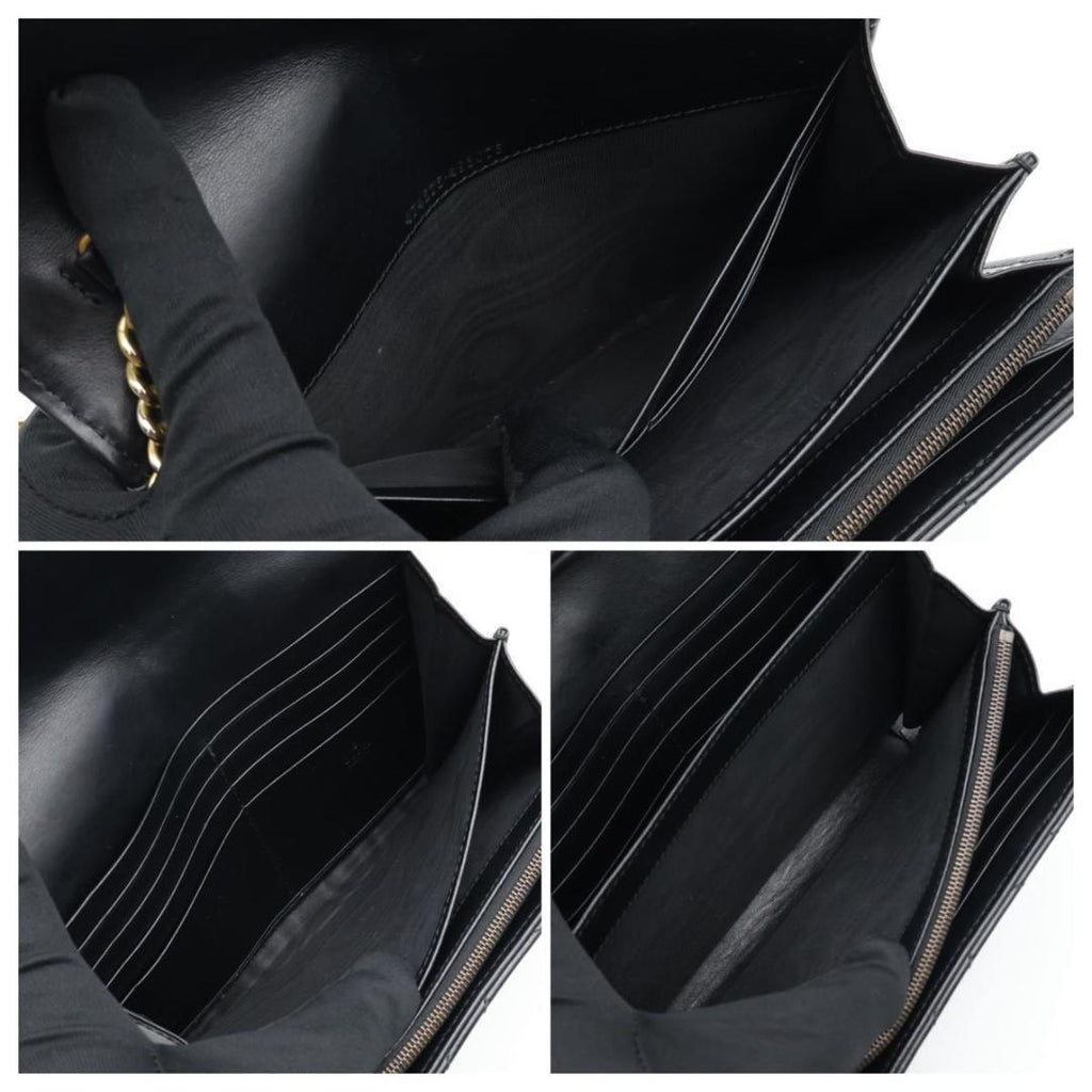 Gucci GG Marmont Chain Shoulder Wallet Black — view 5