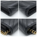 Gucci GG Marmont Chain Shoulder Wallet Black — view 8