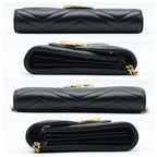 Gucci GG Marmont Chain Shoulder Wallet Black — view 9