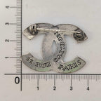 Chanel Brooch CC Logo Silver Vintage — view 3