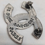 Chanel Brooch CC Logo Silver Vintage — view 5