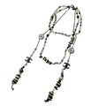 Chanel 03P Long Necklace CC Logo Faux Pearl