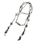 Chanel 03P Long Necklace CC Logo Faux Pearl
