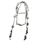 Chanel 03P Long Necklace CC Logo Faux Pearl — view 2