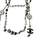 Chanel 03P Long Necklace CC Logo Faux Pearl — view 5