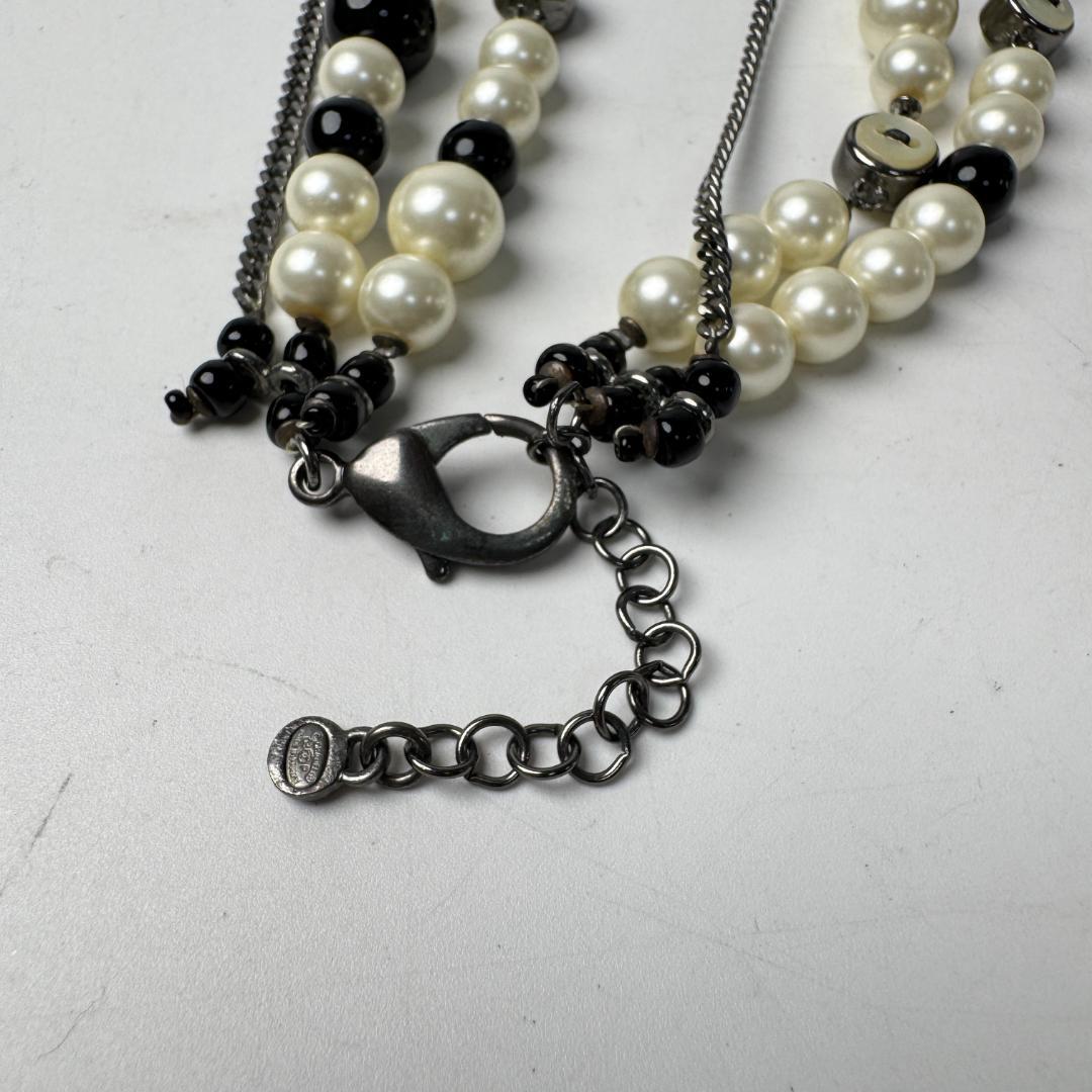 Chanel 03P Long Necklace CC Logo Faux Pearl — view 8