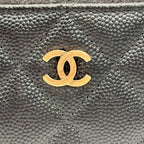 Chanel Caviar Leather with Chain Card Case — view 6