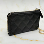 Chanel Caviar Leather with Chain Card Case — view 8