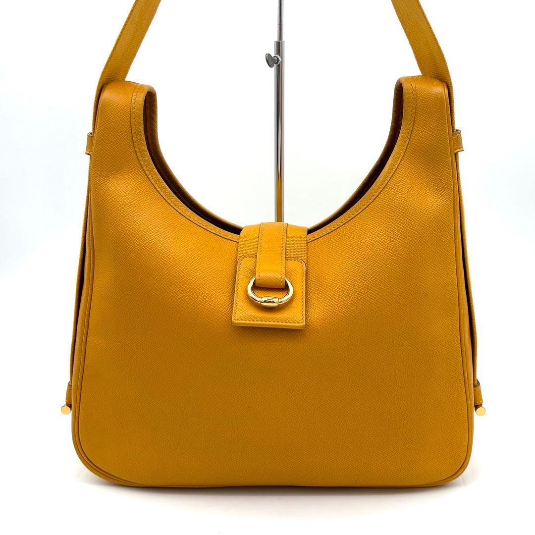Hermes Saco Shoulder Bag Yellow