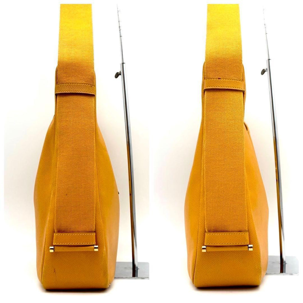 Hermes Saco Shoulder Bag Yellow — view 5