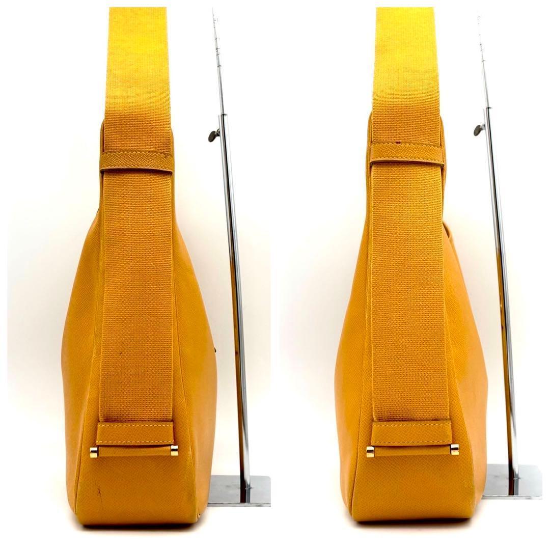 Hermes Saco Shoulder Bag Yellow — view 5