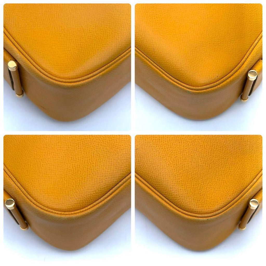 Hermes Saco Shoulder Bag Yellow — view 7
