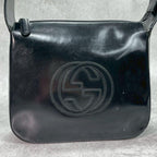 Gucci GG Handbag Patent Leather Logo Black — view 2