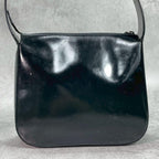 Gucci GG Handbag Patent Leather Logo Black — view 3