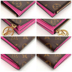 Louis Vuitton Fold Wallet Monogram Portefeuille Lisa Pink — view 8