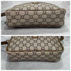 Gucci GG Shoulder Bag Brown Beige Logo Leather — view 8