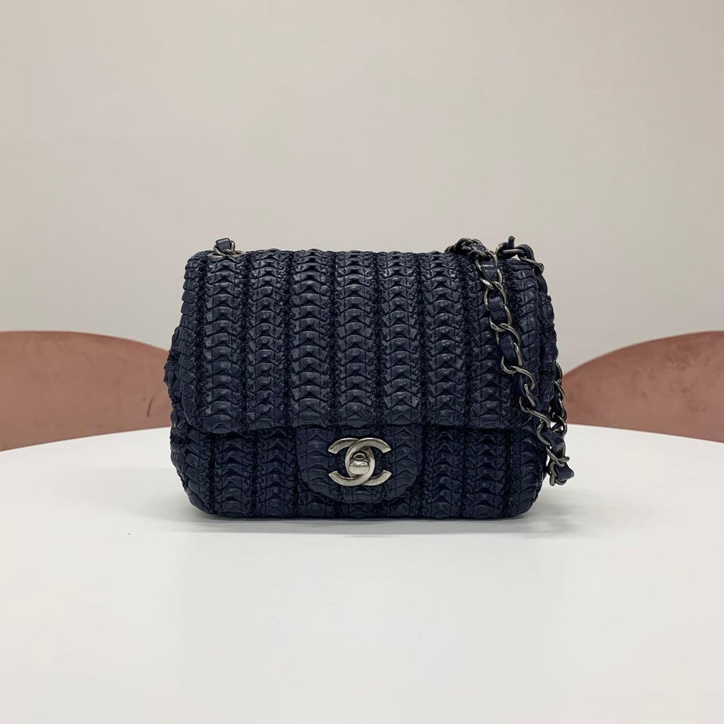 Chanel Cloche Flap CC Logo Lambskin Shoulder Bag