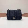 Chanel Cloche Flap CC Logo Lambskin Shoulder Bag
