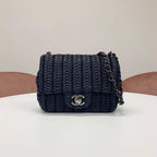 Chanel Cloche Flap CC Logo Lambskin Shoulder Bag
