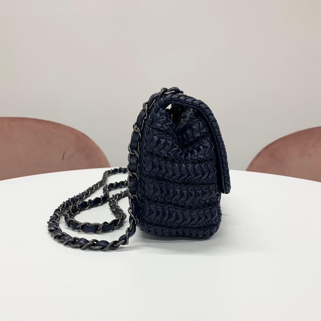 Chanel Cloche Flap CC Logo Lambskin Shoulder Bag — view 2