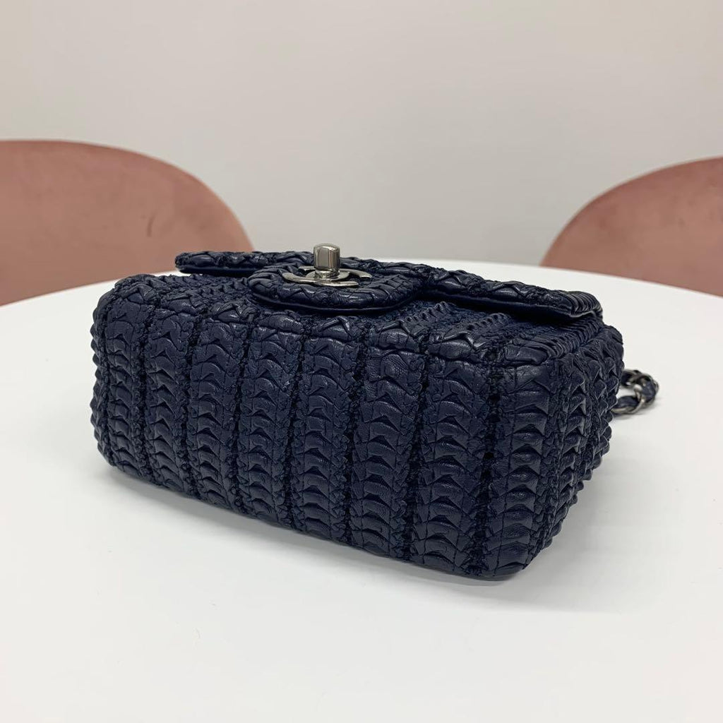 Chanel Cloche Flap CC Logo Lambskin Shoulder Bag — view 4