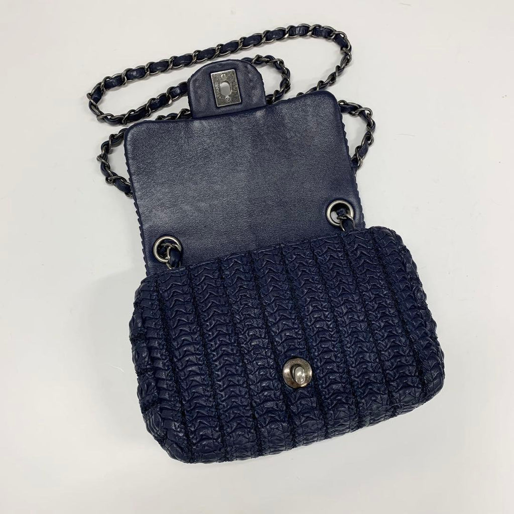 Chanel Cloche Flap CC Logo Lambskin Shoulder Bag — view 6