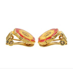 Celine Macadam Tricolor Earrings Brooch Set — view 5