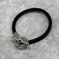Hermes Glenan Bracelet Leather Metal 21.5