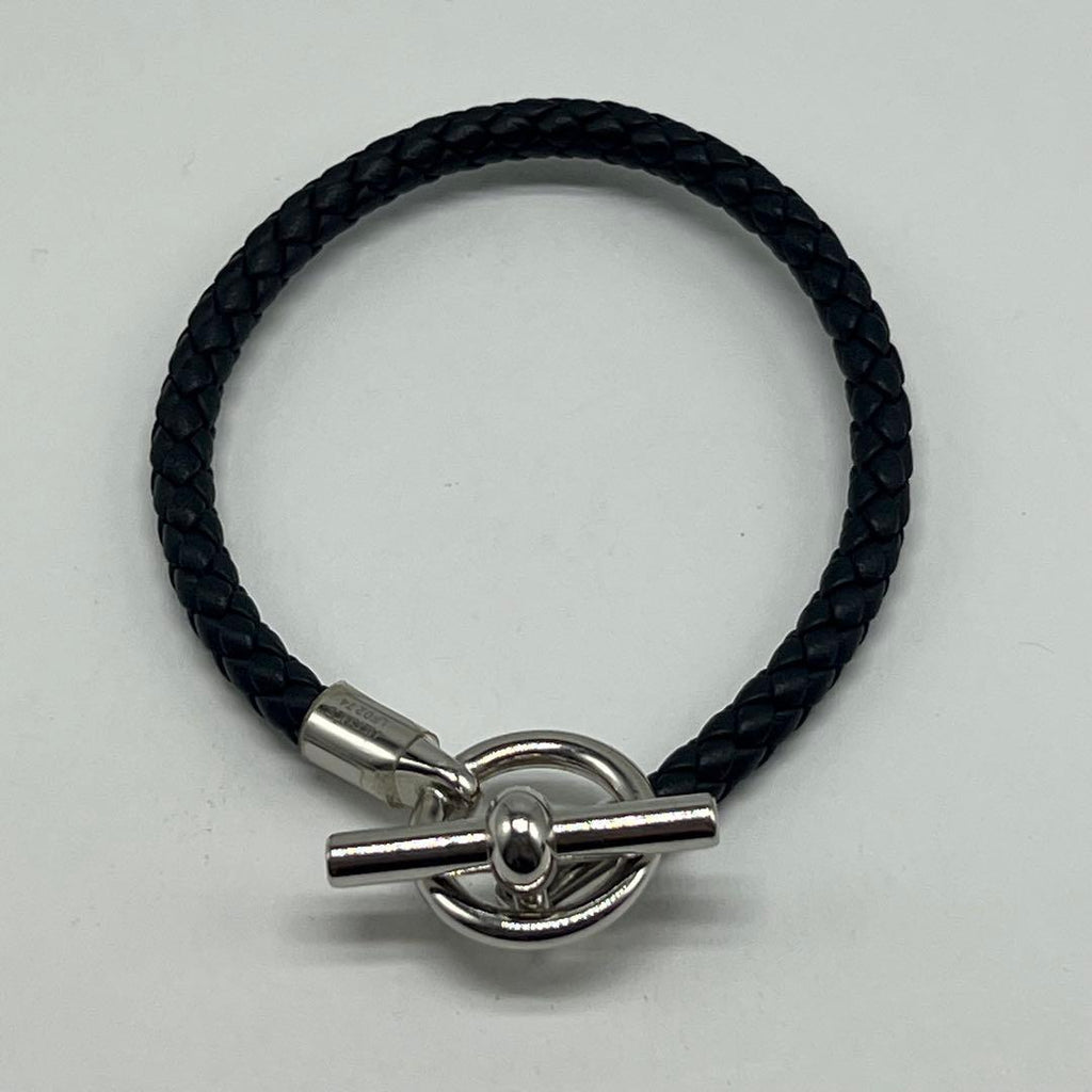 Hermes Glenan Bracelet Leather Metal 21.5 — view 2