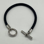 Hermes Glenan Bracelet Leather Metal 21.5 — view 3