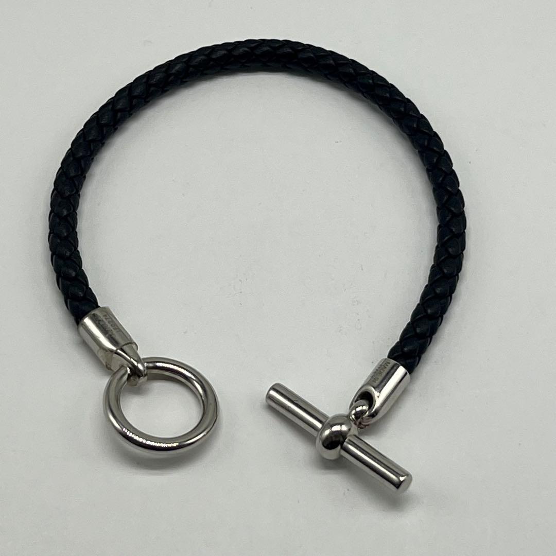 Hermes Glenan Bracelet Leather Metal 21.5 — view 3