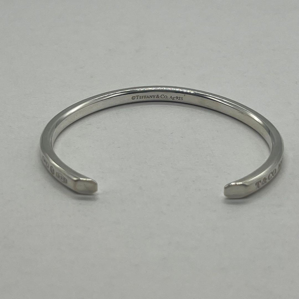 Tiffany & Co Maker 'S Narrow Calf Bangle 925 Sterling Silver Bracelet — view 4