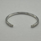 Tiffany & Co Maker 'S Narrow Calf Bangle 925 Sterling Silver Bracelet — view 4