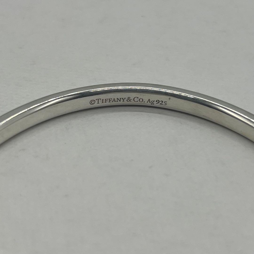 Tiffany & Co Maker 'S Narrow Calf Bangle 925 Sterling Silver Bracelet — view 5