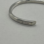 Tiffany & Co Maker 'S Narrow Calf Bangle 925 Sterling Silver Bracelet — view 7