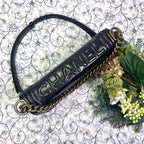 Chanel Boy Chain Shoulder Bag Logo — view 9