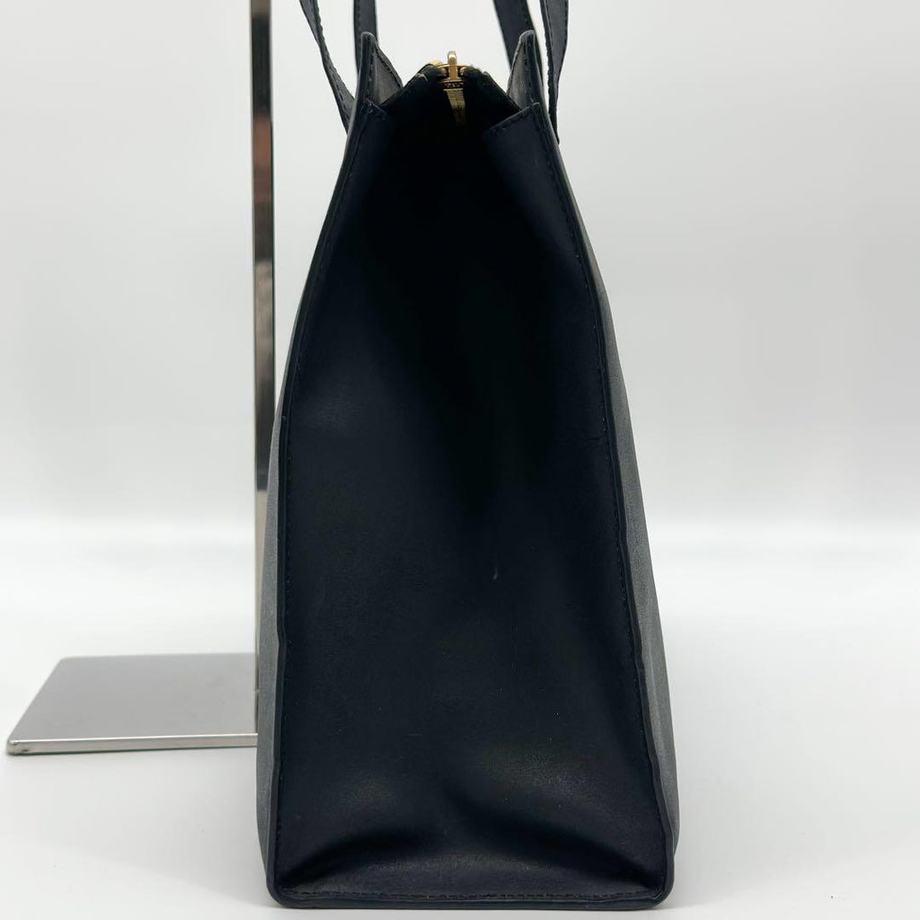 Celine Vintage Tote Leather Black Shoulder Bag Cover — view 7