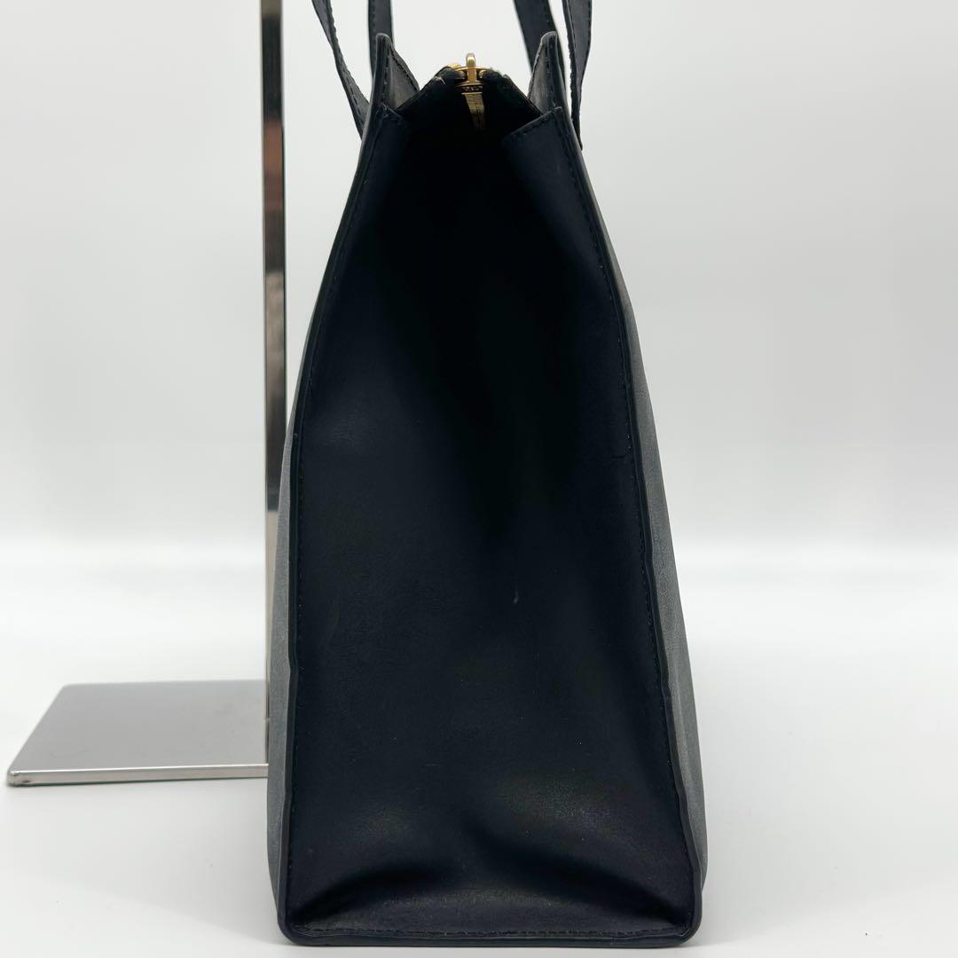 Celine Vintage Tote Leather Black Shoulder Bag Cover — view 7
